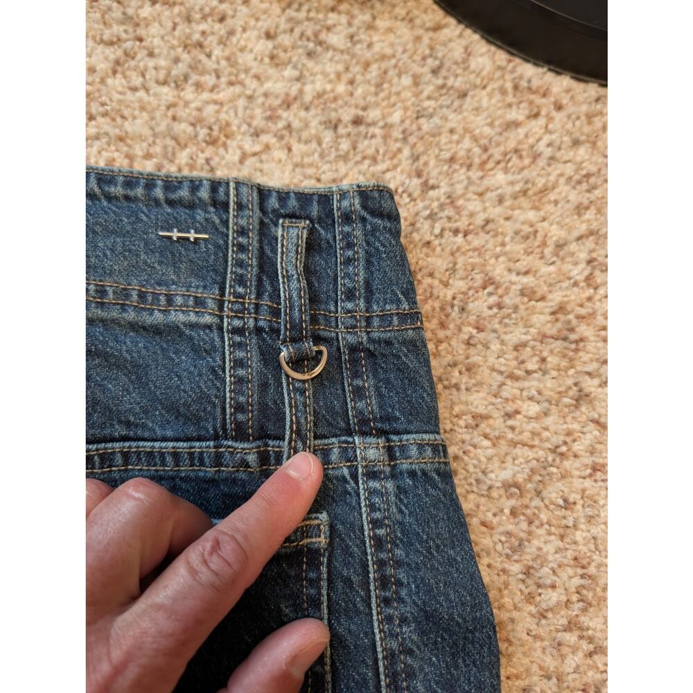 Habitual Women's Wide Leg Cargo Blue Denim Utility Pocket Jeans Size 12/31 - Picture 9 of 12